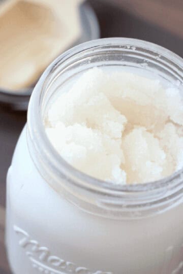 Jar or sugar scrub.