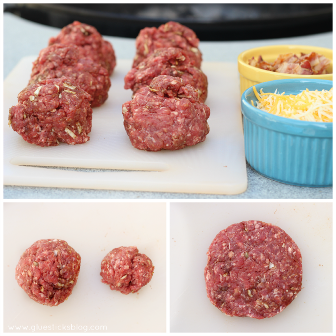 Stuffed Bacon and Cheddar Burgers