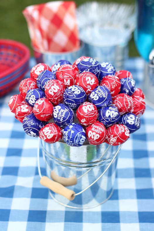 A collection of patriotic crafts including 4th of July ribbon crafts, patriotic wind catchers, and paper plate patriotic hats.