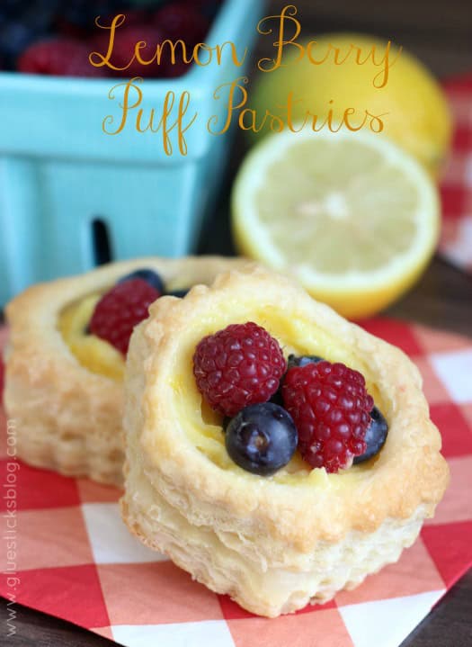 Lemon Berry Puff Pastries