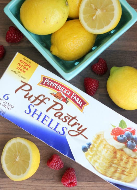 Lemon Berry Puff Pastries