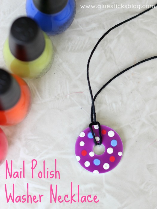 Nail Polish Washer Necklaces | Gluesticks