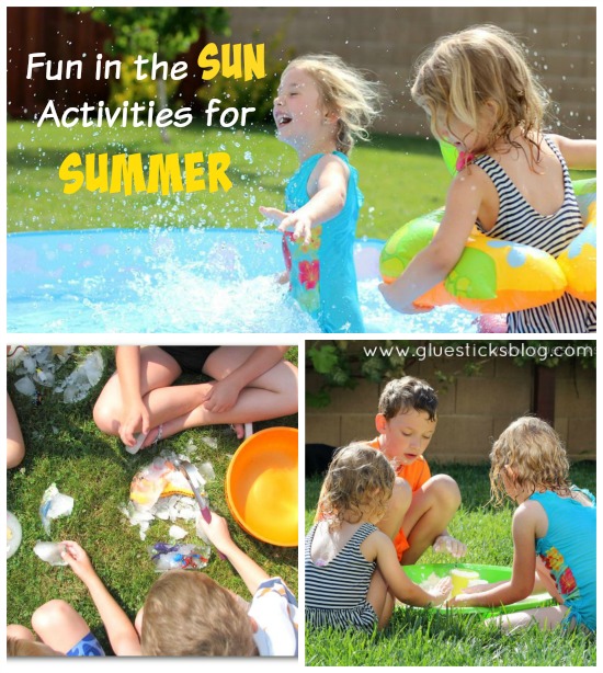 A collection of summer activities, crafts, and treats to make with the kids this summer!  Homemade bubbles, soaps, ice cream treats, games and more!