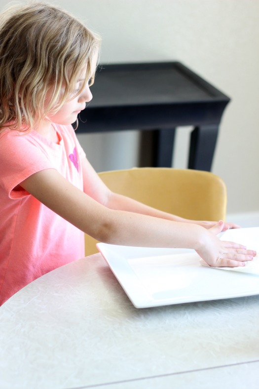 wiping down platter