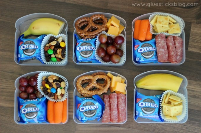 Now that school is out for the summer, turn those plastic sandwich containers into the perfect on the go snacks for outings to the park, the beach, or on car rides!
