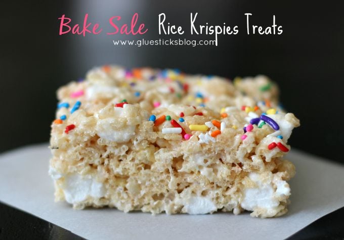 Giant Bake Sale Rice Krispies Treats With Extra Mini Marshmallows