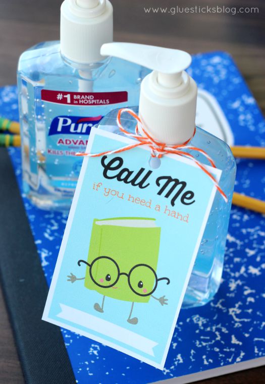 Hand Sanitizer Printable for Teacher