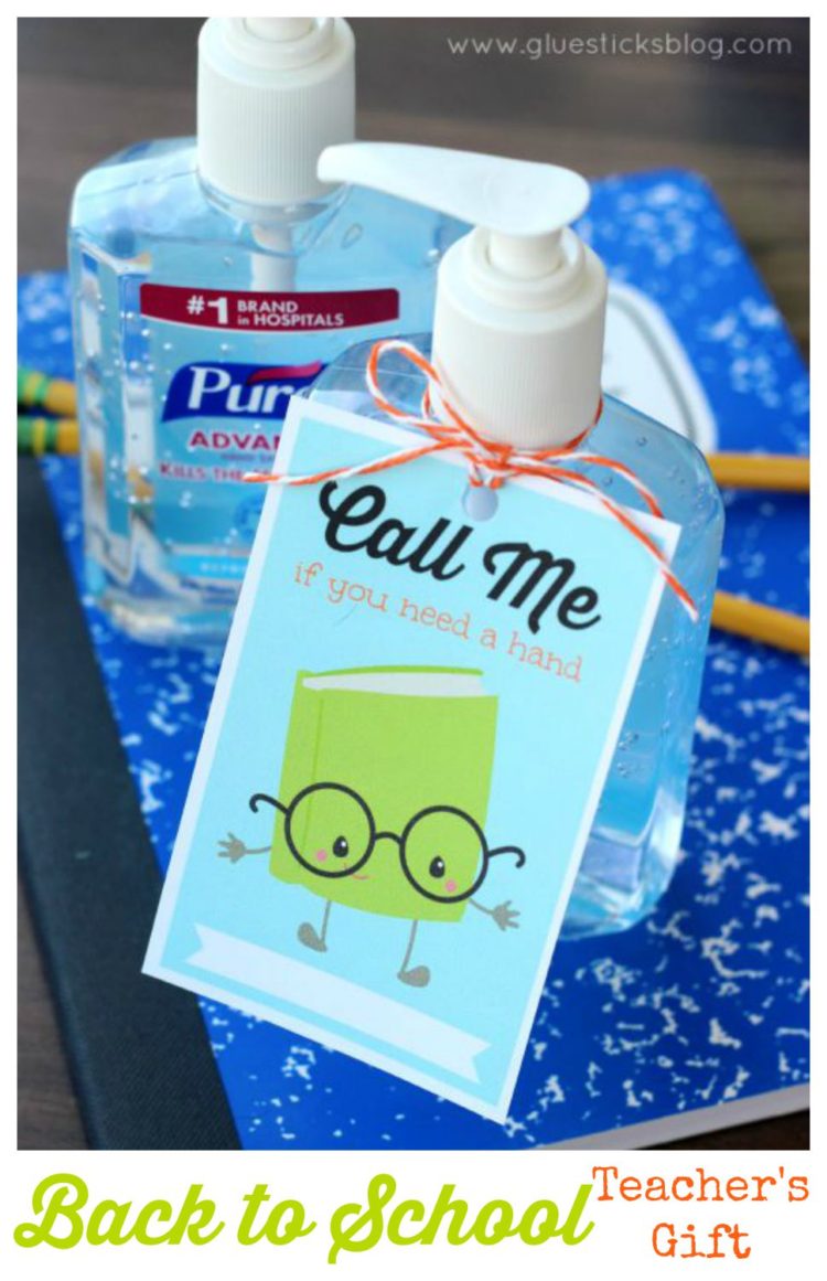 hand sanitizer with printable tag