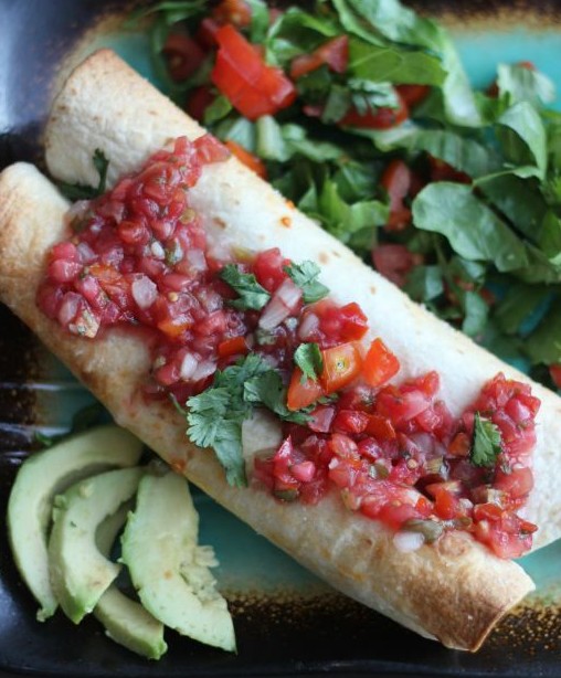 Baked Chicken Taquitos