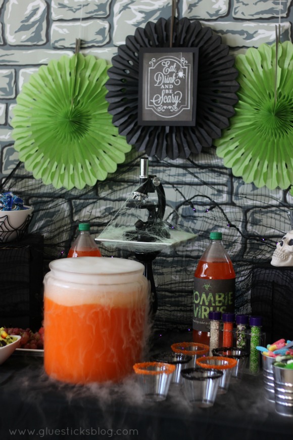 Come in if you dare! This Halloween mad scientist party is bubbling over with spooky concoctions, eye popping decor, and tons of fun! 