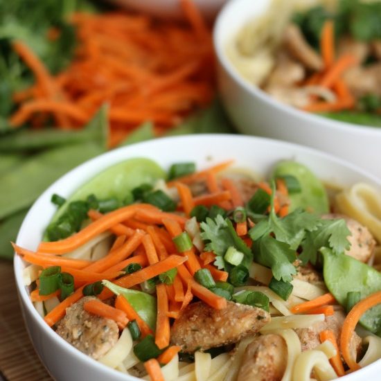 Asian Chicken Noodle Bowls a Quick & Easy Dinner Gluesticks Blog