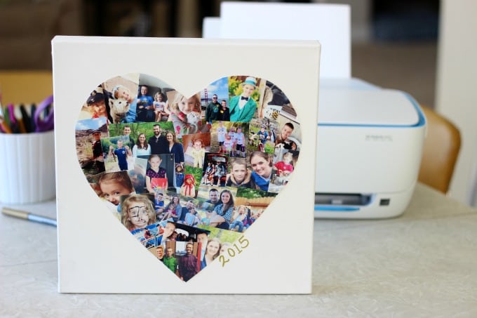 Diy Photo Collage Canvas Make One To Document Each Year