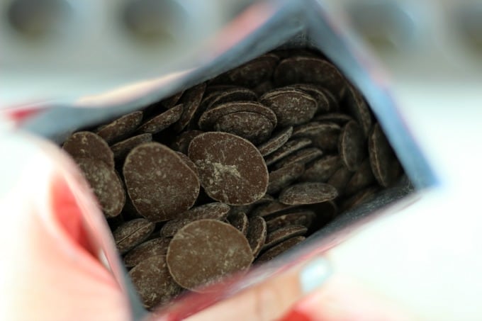 bag of chocolate melting wafers