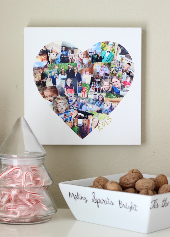 Diy Photo Collage Canvas Make One To Document Each Year