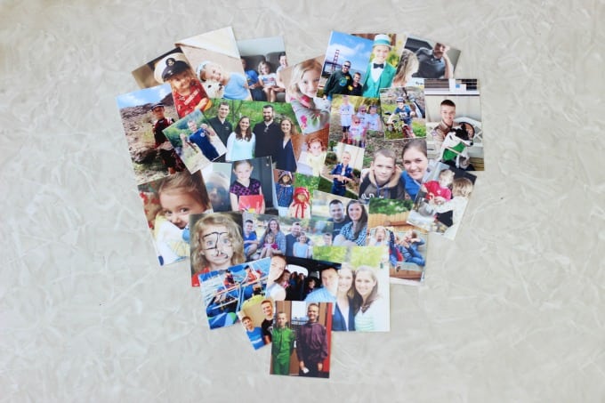 A photo collage canvas  is a great way to document the highlights of the year! Make one to display in your home and another to give to a grandparent. It makes a great gift and is simple to make. You can even print the photos directly from your phone or iPad. I'll show you how! 