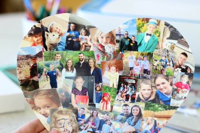 A photo collage canvas  is a great way to document the highlights of the year! Make one to display in your home and another to give to a grandparent. It makes a great gift and is simple to make. You can even print the photos directly from your phone or iPad. I'll show you how! 