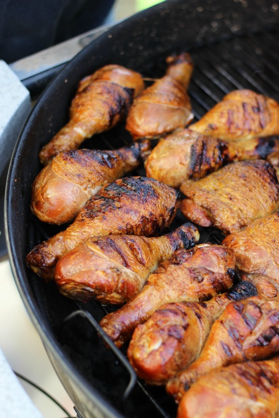 grilled chicken on grill