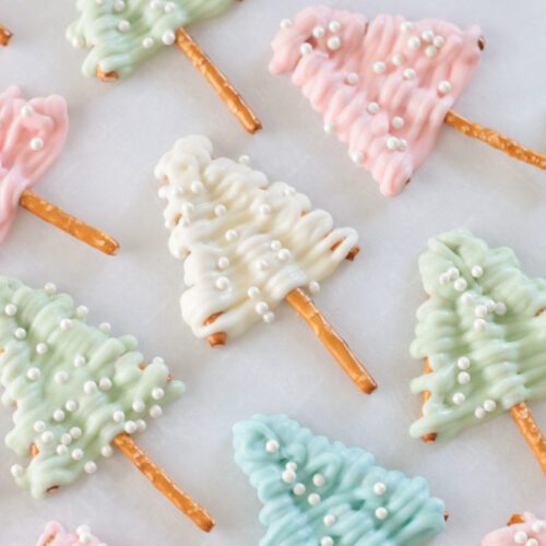 White Chocolate Pretzel Trees (+ Video) Gluesticks Blog