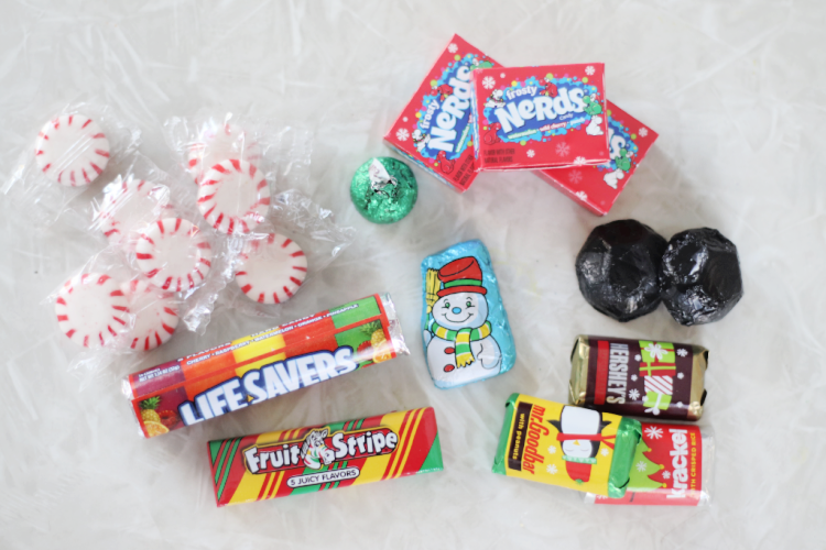 variety of candies needed to make candy trains