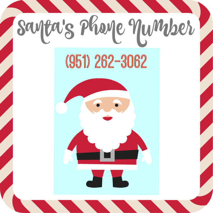 What is santa store claus number