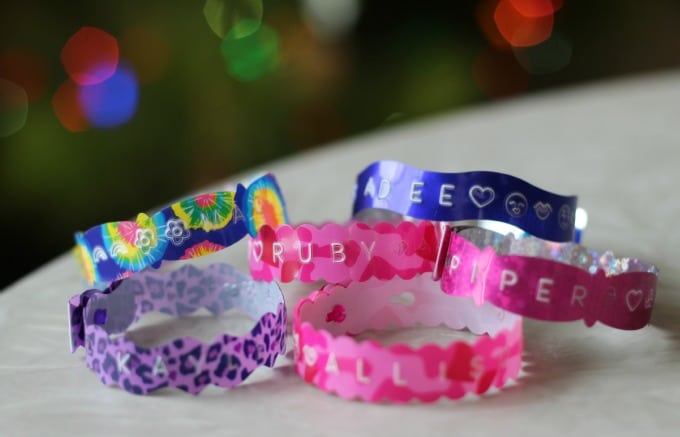 homemade text bracelets