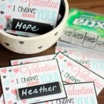 i chews you gum valentine cards