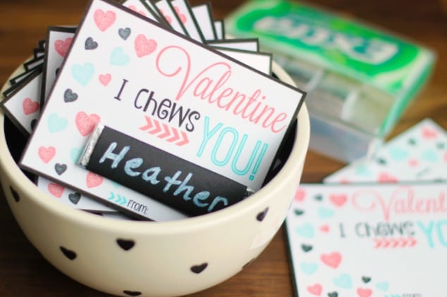 valentine gum printable