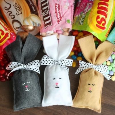 felt bunny treat bag