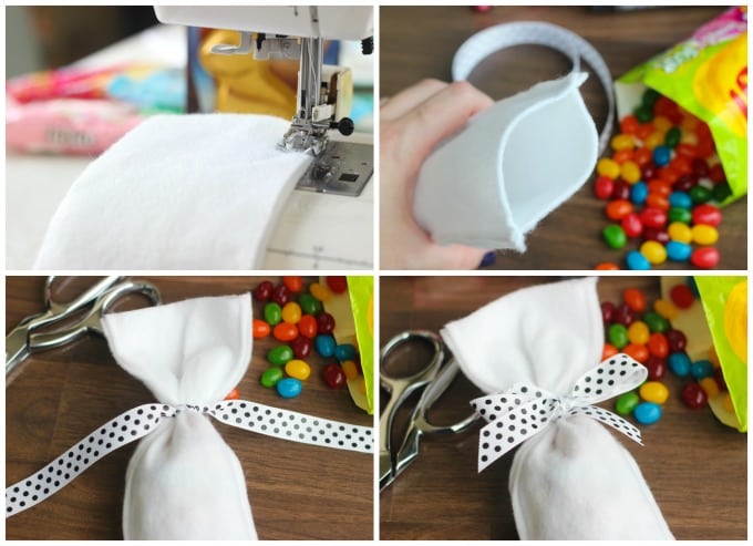 sewing bunny treat bags