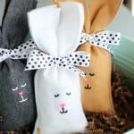 felt bunny candy bag