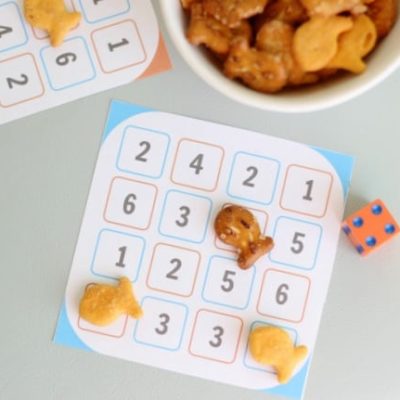 number dash game cards on table