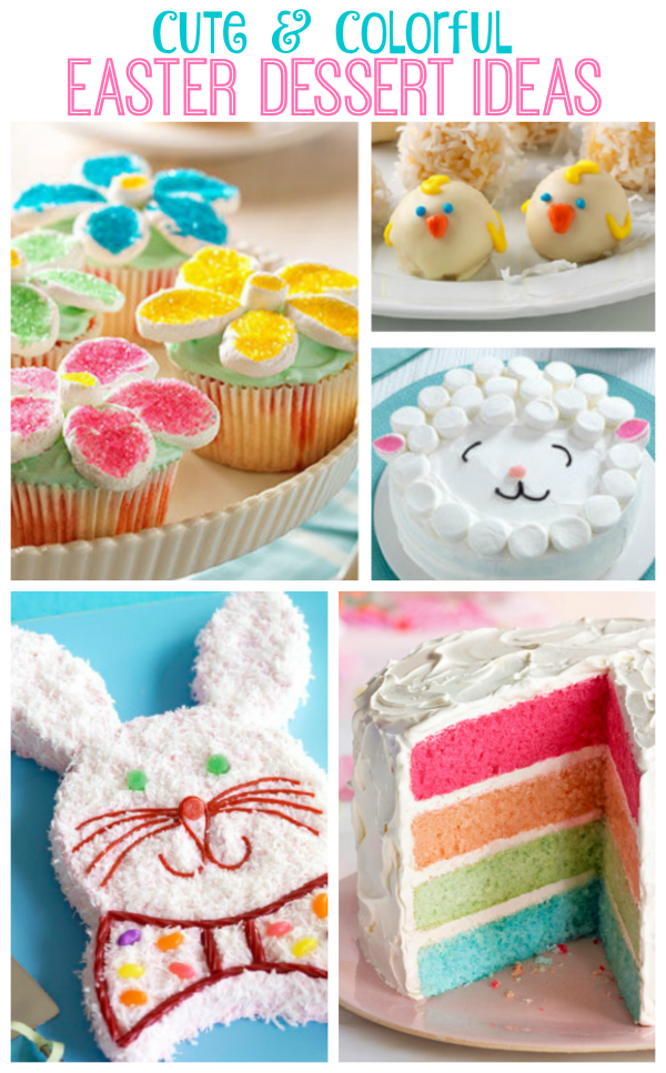 Looking for  cute and easy Easter desserts to make with the family this year? Food art is so much fun, and these 7 Easter desserts are just too cute to pass up! The Easter Bunny Cake is a family favorite over here.