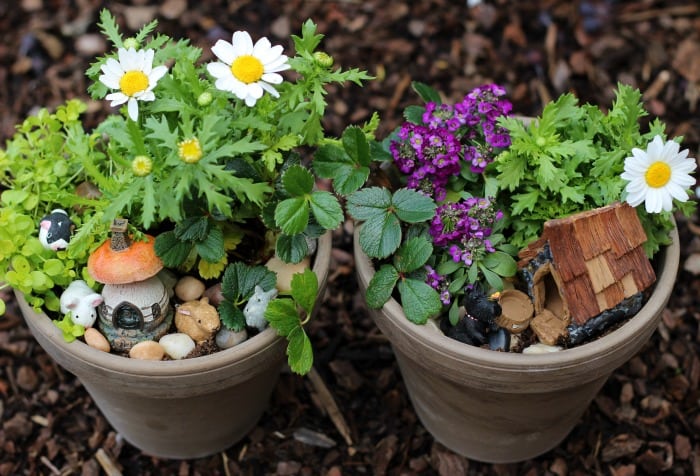 Mini flower gardens are a great spring planting project for kids! Customize them to represent their favorite animals or hobbies with these darling fairy garden accessories! 