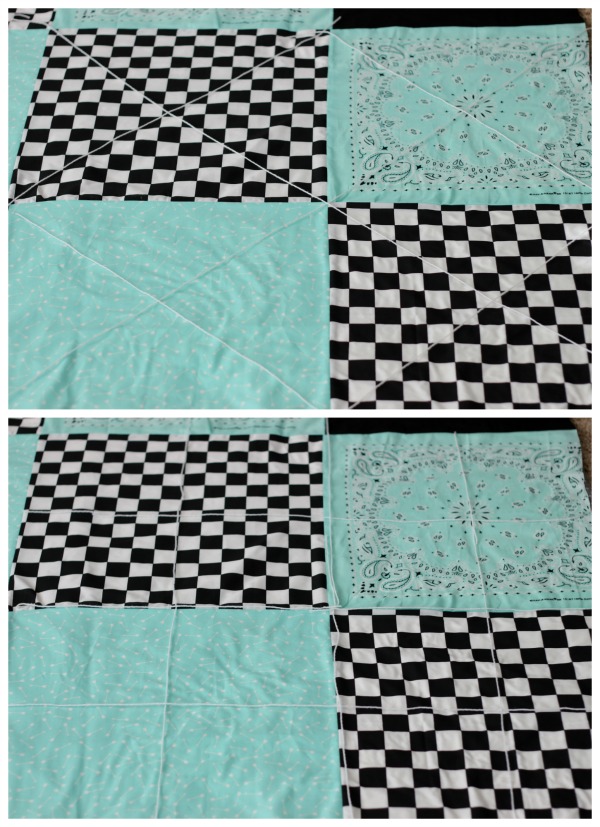 two ways to quilt bandanna picnic blanket