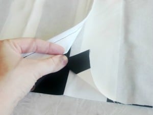 overlapping fabric for pillow insert