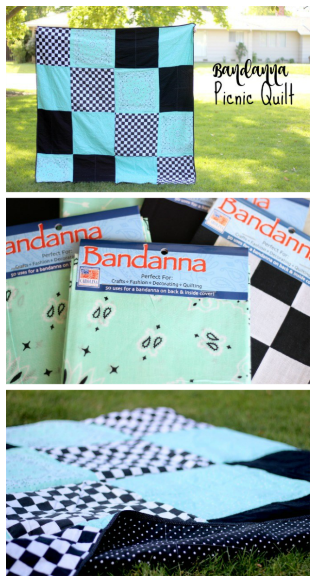 Make A Bandanna Picnic Blanket A Quick And Easy Tutorial