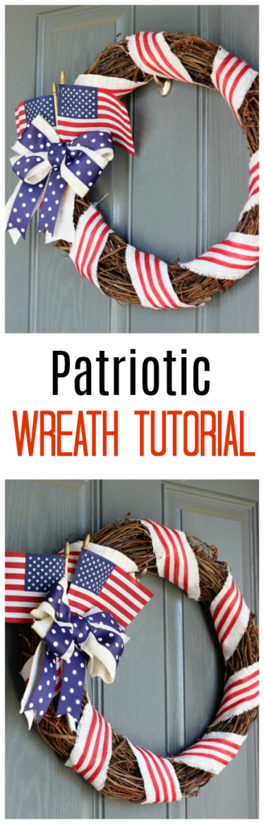 Patriotic Ribbon and Tulle Wreath - The Ribbon Retreat Blog