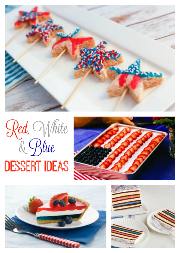 Red, White & Blue Dessert Ideas