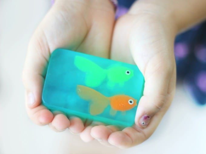 Melt and Pour Soap: Make Glycerin Soap with Toy Fish Inside!