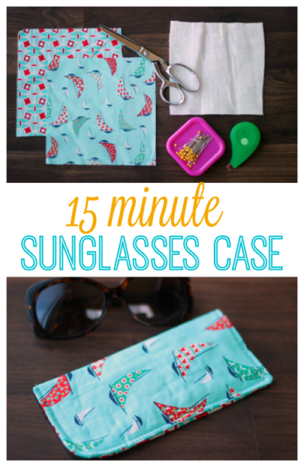 How to make a glasses case store out of fabric