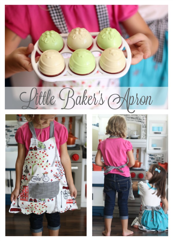 Little Baker's kids Apron sewing tutorial