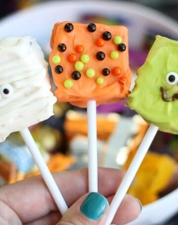 3 halloween rice krispies treats