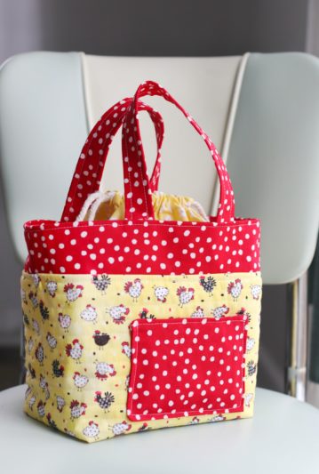 Fabric Scripture Tote with Drawstring Tutorial - Gluesticks Blog