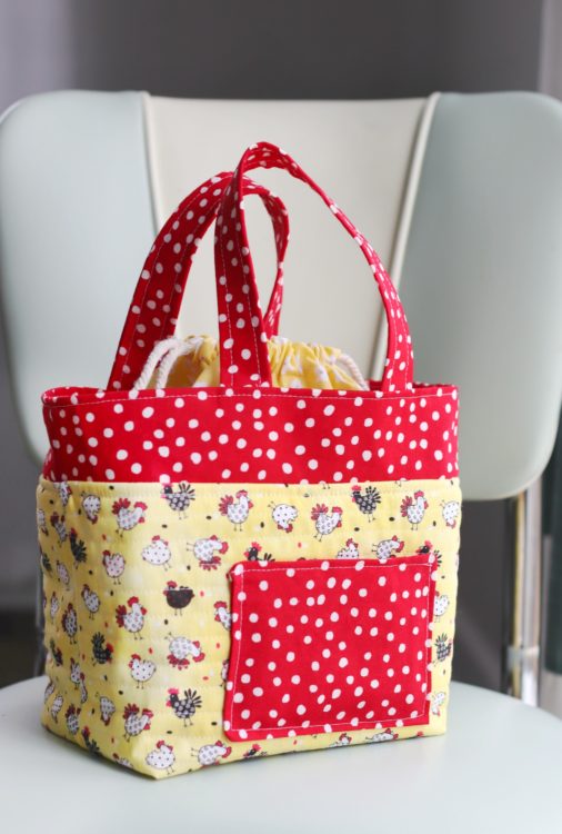 Fabric Scripture Tote with Drawstring Tutorial Gluesticks Blog