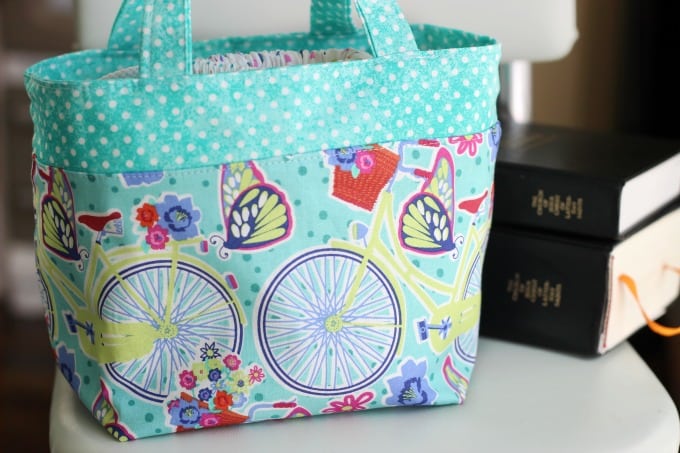 little girls scripture tote on chair