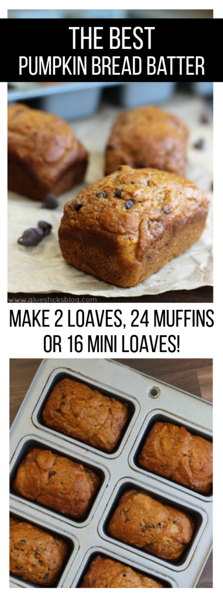 the best pumpkin mini loaves in pan and on parchment paper