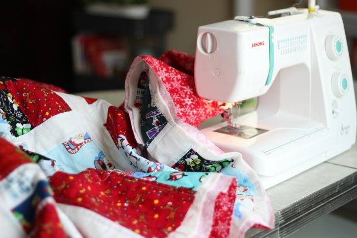 Make a Christmas quilt to pull out each year! Let the kids choose their favorite holiday fabrics to include and create a treasured family heirloom.