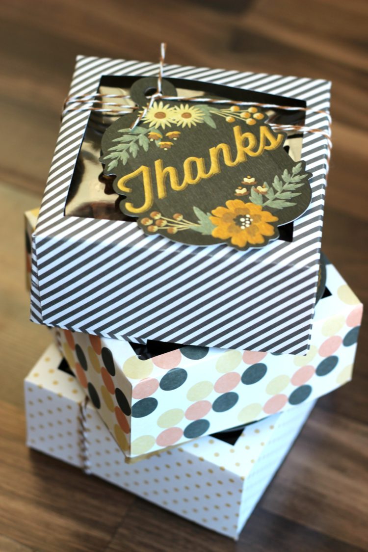 Cardstock Treat Box Tutorial {free template}