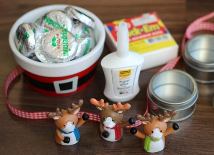 reindeer candy tins