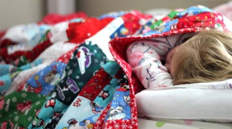 Make a Christmas quilt to pull out each year! Let the kids choose their favorite holiday fabrics to include and create a treasured family heirloom.